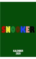 Kalender 2020 Snooker: Terminkalender Snooker Mannschaft als Geschenk für die Saison Jahreskalender 2020 A5 1 Woche 2 Seiten / 6x9 Zoll 120 Seiten / Terminplaner 2020 klei