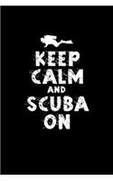 Keep Calm And Scuba On: Hangman Puzzles Mini Game Clever Kids 110 Lined Pages 6 X 9 In 15.24 X 22.86 Cm Single Player Funny Great Gift