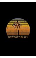 Newport Beach: Christmas Journal Notebook With Retro California Sunset. Complete Shopping Organizer Holiday Food Meal Party Planner Budget Expense Tracker With Sof