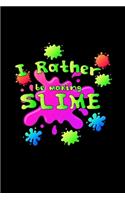 I rather be making slime