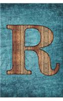 Monogrammed Notebook - R: Initial R Notebook - Vintage Scrapbooking Steampunk Tall Ship Design (6"x9" Blank Journal A5 150 pages)(18 Monogrammed Notebooks & Journals)