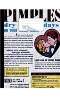 Retro Ad Pimples Theme College Ruled Composition Book