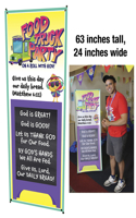 Vacation Bible School (Vbs) Food Truck Party Vbs Theme Banner: On a Roll with God!