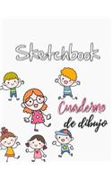 Sketchbook Cuaderno de Dibujo: Cuaderno de Practica Para Dibujar Para Niños 8.5 X 11 in