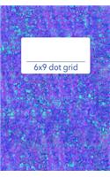 6x9 Dot Grid: Purple Groovy Colorful Cover Sketch Book Planner Organizer with Dot Grid Pages!