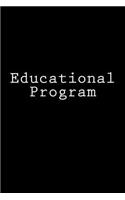 Educational Program: Notebook, 150 lined pages, glossy softcover, 6 x 9