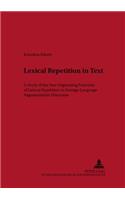 Lexical Repetition in Text