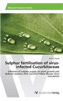 Sulphur fertilisation of virus-infected Cucurbitaceae