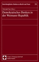 Demokratisches Denken in Der Weimarer Republik