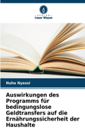 Auswirkungen des Programms für bedingungslose Geldtransfers auf die Ernährungssicherheit der Haushalte