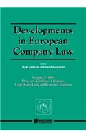 Developments in European Company Law