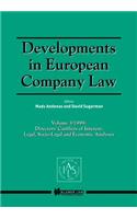 Developments in European Company Law Vol 3 1999