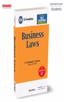 Taxmann's Business Laws (Paper 2 | Law) â€“ Study material in simple and concise language with MCQs, case studies, etc. | CA Foundation | New Syllabus | Sept.2024/Jan. 2025 Exams