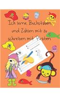 Ich lerne, Buchstaben und Zahlen mit zu schreiben mit Piraten
