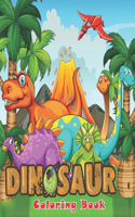 Dinosaur Coloring Books: Cute and Fun Dinosaur, Childrens Activity Books, Gift For Kids Ages 4-12, 8.5" x 11"