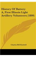 History Of Battery A, First Illinois Light Artillery Volunteers (1899)