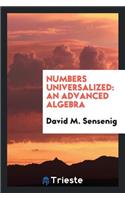Numbers Universalized: An Advanced Algebra