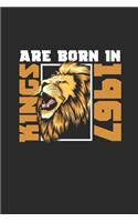 Kings Are Born In 1967: Graph Paper Notebook - Birthday Gift or Anniversary Gift Idea