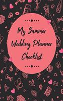 My Summer Wedding Planner Checklist