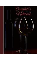 Oenophile's Notebook: blank lined journal for keeping notes