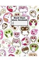 Blank Sheet Music Notebook
