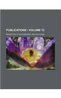 Publications (Volume 72)