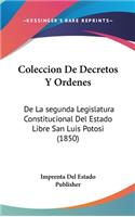 Coleccion de Decretos y Ordenes