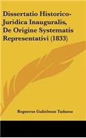 Dissertatio Historico-Juridica Inauguralis, de Origine Systematis Representativi (1833)