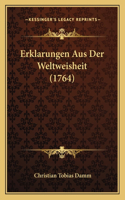 Erklarungen Aus Der Weltweisheit (1764)