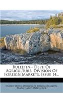 Bulletin - Dept. of Agriculture, Division of Foreign Markets, Issue 14...