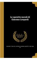 operette morali di Giacomo Leopardi