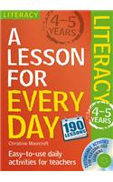 Lesson for Every Day: Literacy Ages 4-5