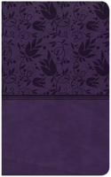 CSB Compact Ultrathin Reference Bible, Purple Leathertouch