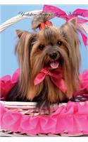 Yorkshire Terrier August Notebook Yorkshire Terrier Record, Log, Diary, Special Memories, To Do List, Academic Notepad, Scrapbook & More