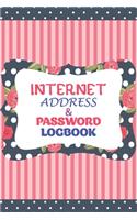 Internet Address & Password Logbook