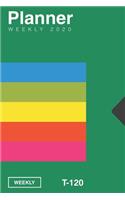 Green VHS Inspired Video cassette tape T-120 Inspired 2020 Planner [6x9]