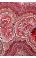 Rhodochrosite Crystal Journal 6 x 9 Ruled Blank Journal Diary Composition Book Notebook