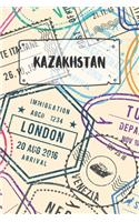 Kazakhstan: Ruled Travel Diary Notebook or Journey Journal - Lined Trip Pocketbook for Men and Women with Lines