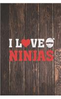 I Heart Love Ninjas - Martial Arts Lover Journal