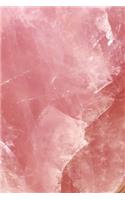 Rose Quartz Crystal Journal 6 x 9 Lined Pages