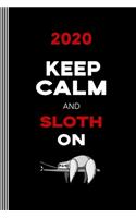 2020: Funny Sloth Lover Weekly Planner - Monthly Calendar January 2020 - December 2020 Year Organizer 6x9. Schedule Notebook, Humor Journal Almanac With N