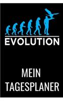 Evolution Mein Tagesplaner: A5 Notizbuch liniert 120 Seiten für Falkner und Falkenbesitzer