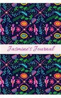 Jasmine's Journal: Cute Personalized Name Notebook for Girls & Women - Blank Lined Gift Journal/Diary for Writing & Note Taking