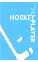 Womens Hockey Notebook: Blank Lined Womens Hockey Journal For Player and Coach