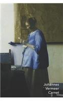 Johannes Vermeer Carnet: La Femme En Bleu Lisant Une Lettre - Beau Journal - Idéal Pour l'École, Études, Recettes Ou Mots de Passe - Parfait Pour Prendre Des Notes