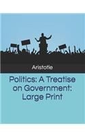 Politics: A Treatise on Government: Large Print