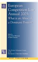 European Competition Law Annual, 2003