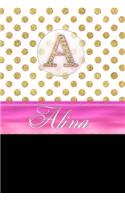 Alina: Personalized Lined Journal Diary Notebook 150 Pages, 6 X 9 (15.24 X 22.86 CM), Durable Soft Cover