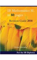 Ib Mathematics SL in 80 Pages