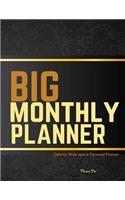 Delonix Large Monthly Planner: Wide space Personal Planner/At a glance large Planner/Day Planner and Organizer/ Personal Organizer and Planner(Large Personal Planner/Functional Wide Space Planners)